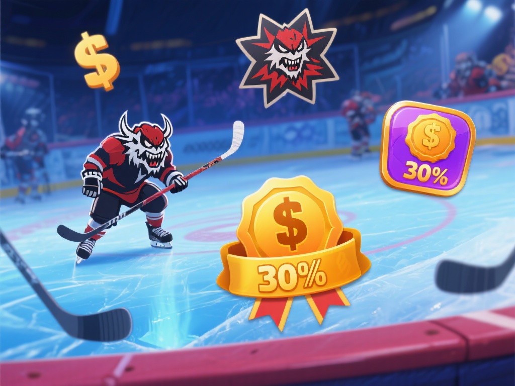 关注特殊符号：游戏中常有冰球野蛮符号和奖励图标，它