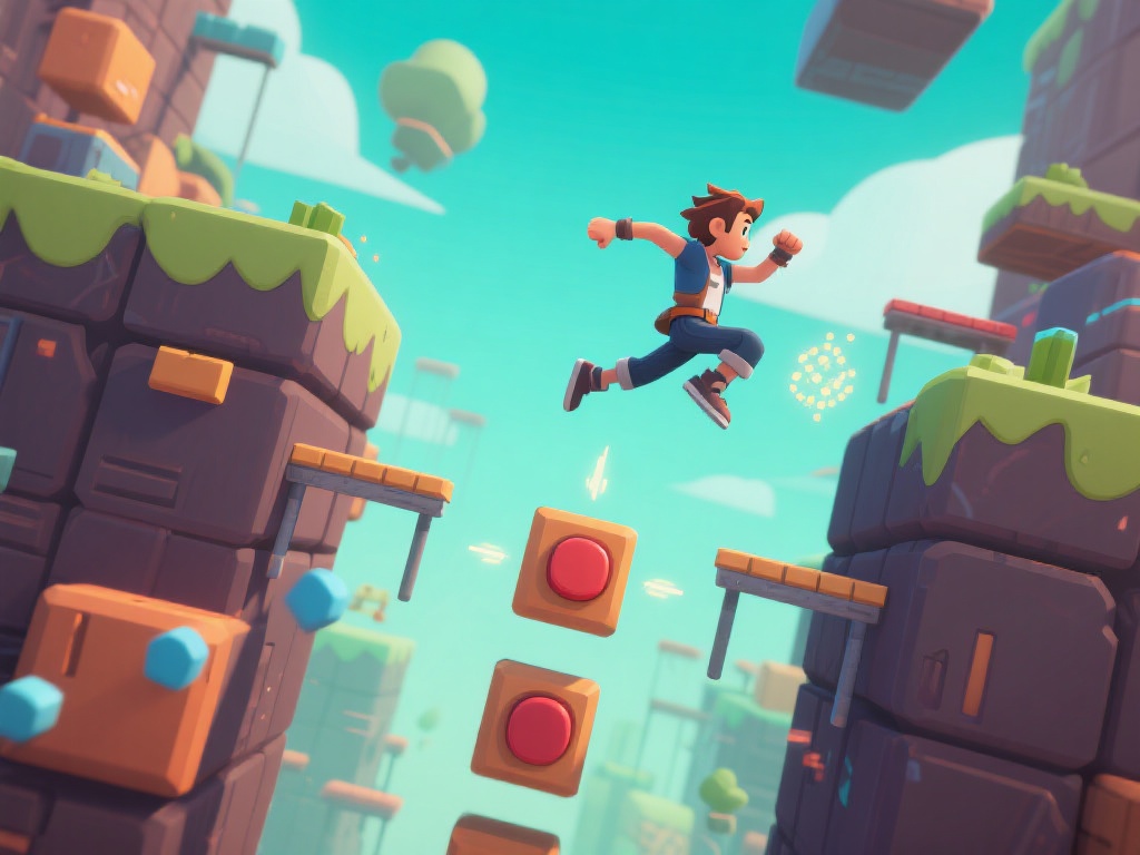 掌握节奏是关键：游戏中，角色的跳跃需要精准的时机，