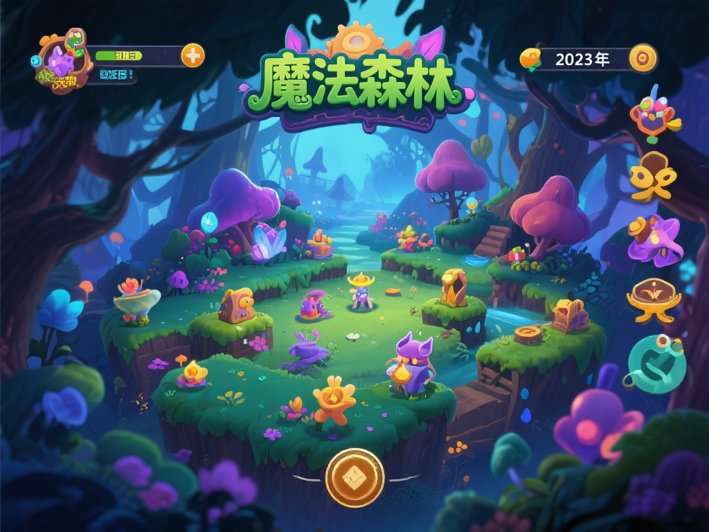 《魔法森林》
充满奇幻色彩的主题，搭配独特的奖励