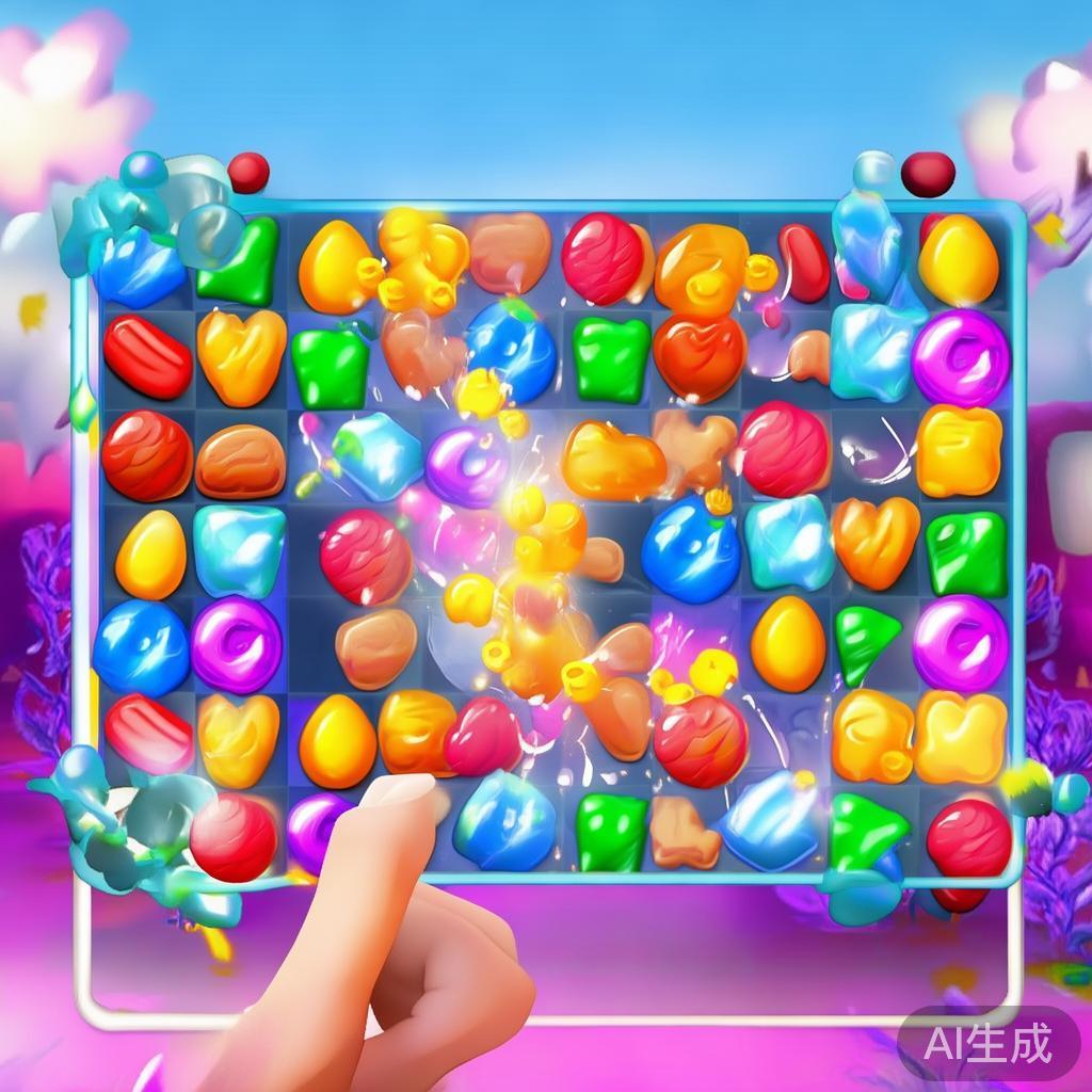 提升得分的关键在于找到最大的糖果连线。在游戏中，尝